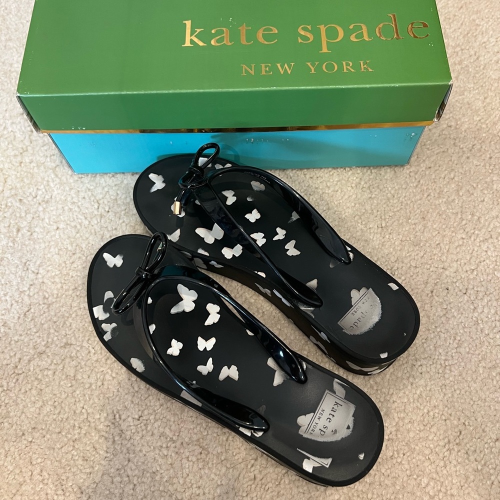 Kate Spade Butterfly Wedge Sandals